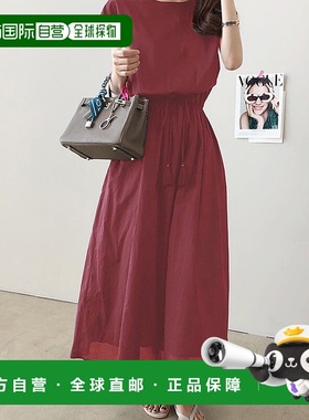 日本直邮JUNOAH 法式袖纯棉连衣裙 JU5602EW00577