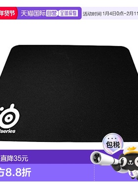 【日本直邮】SteelSeries赛睿小型鼠标垫63005黑色橡胶防滑家用办