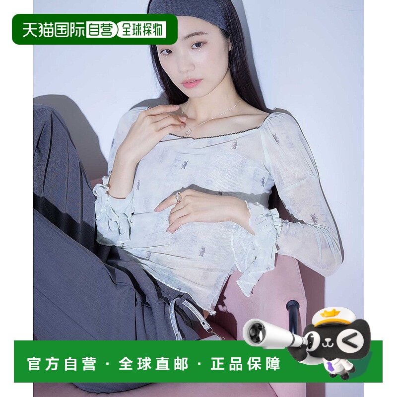 1h可退 日本直邮MILKFED 女士LANIE联名网纱上衣 103244013008