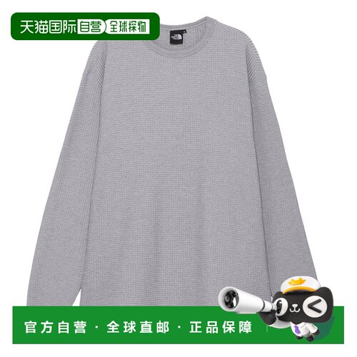 日本直邮THE NORTH FACE The North Face男女长袖暖华夫格圆领T恤