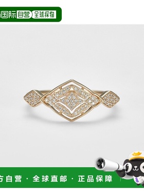 日本直邮日潮 agete 阿卡朵K10 钻石戒指0.11克拉