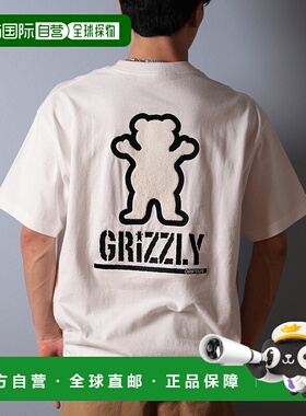 1h可退 日本直邮GRIZZLY  男女同款宽松短袖T恤 G25SS1402纯棉