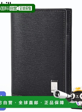 日本直邮Dunhill Sidecar 皮革卡片夹名片夹男士深棕色DUFP4700E