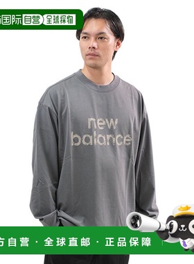 日本直邮New Balance 男士长袖圆领棒球 T 恤 (AMT53172) - 时尚