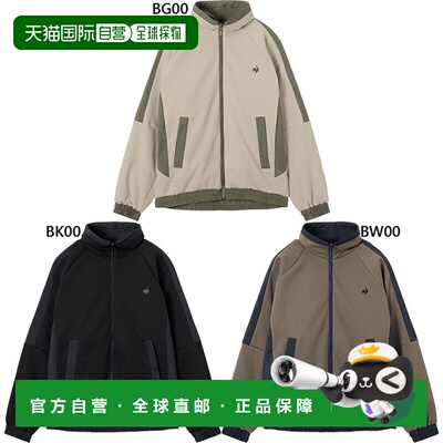 日本直邮Le Coq Sportif 女士双面穿外套休闲上衣长袖棕色/米色LT