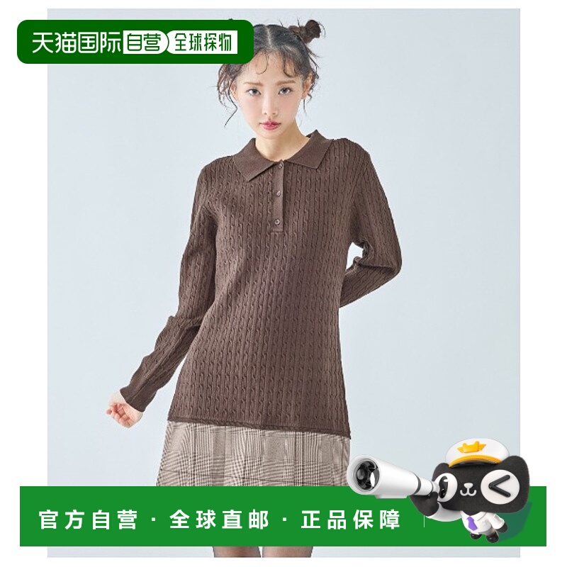 1h可退 日本直邮PEACH JOHN 女装 针织拼接褶皱迷你连衣裙 腰下褶