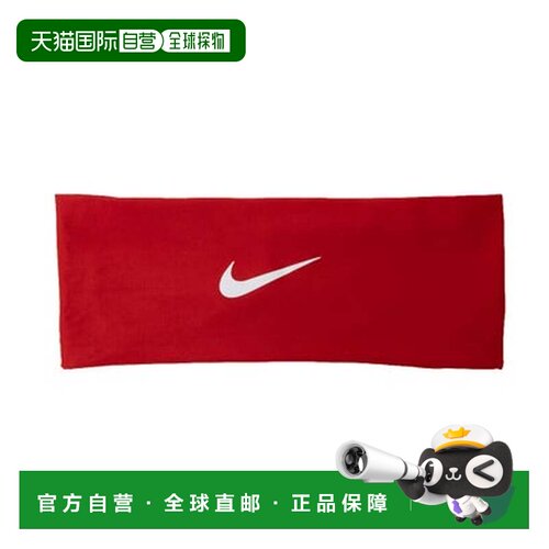 日本直邮Nike BN3054 Dri-Fit Fury 宽头带 发带（红×白）