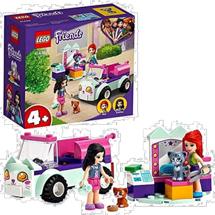 【日本直邮】乐高积木 好朋友系列 猫宠物沙龙车 41439建筑礼物