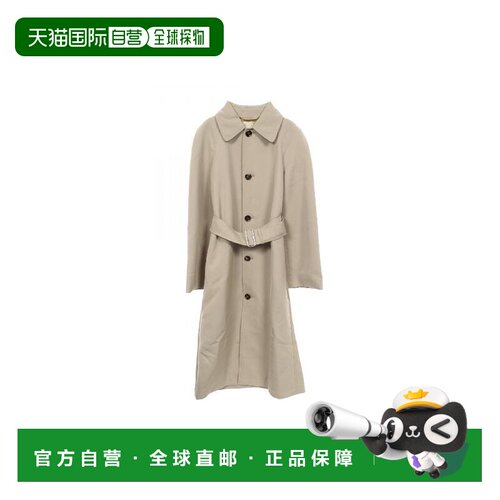 日本直邮中古Burberry博柏利男A级95新trench coat风衣帆布外套浅