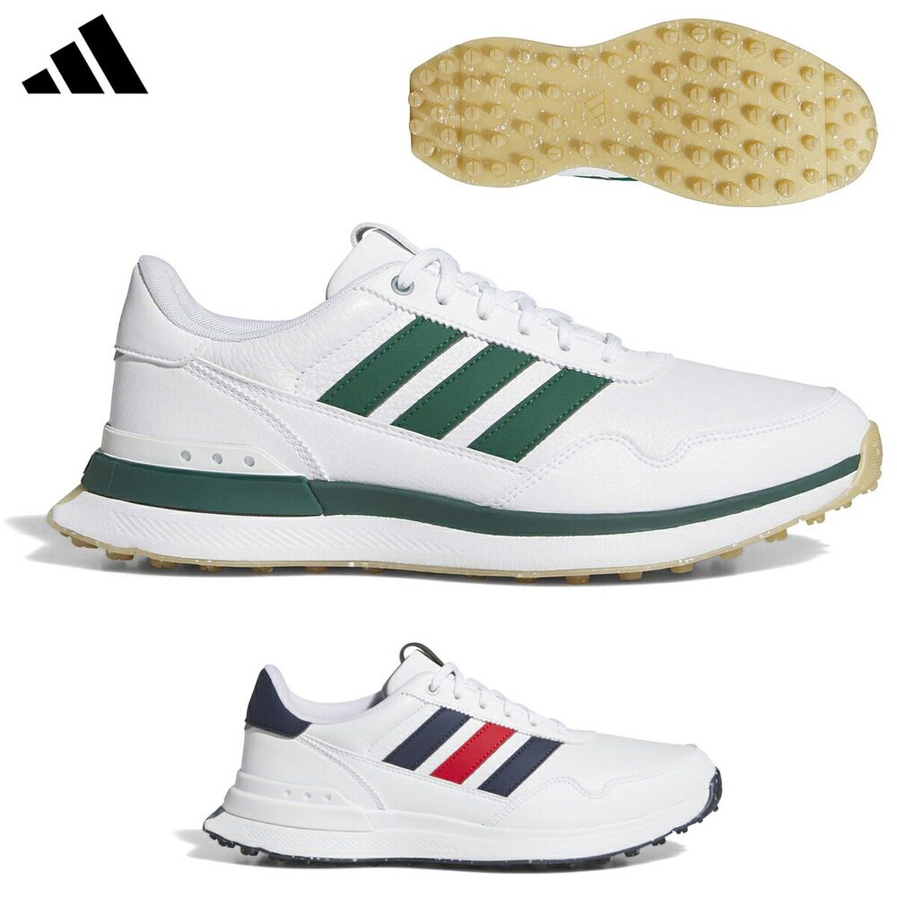日本直邮adidas Golf S2G 26 皮革系带男士无钉高尔夫球鞋（2026