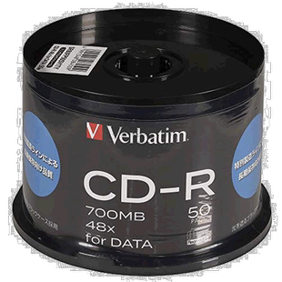 Verbatim威宝刻录盘CD-R 700MB 50张SR80FP50SV1TY