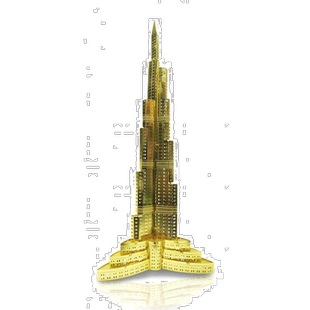 【日本直邮】Tenyo 金属纳米拼图 黄金系列 布鲁日哈里发