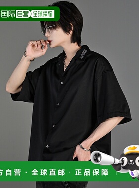 1h可退 日本直邮ADRER 男女通用抽象图案宽松短袖衬衫 ADRsh1430