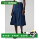 日本直邮Levi 女士褶皱迷你裙 1h可退 深蓝色 001VN0000半身裙