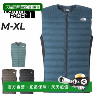 跑步服裝 中棉背心 男式 高性能保 NORTH FACE THE 日本直郵北面