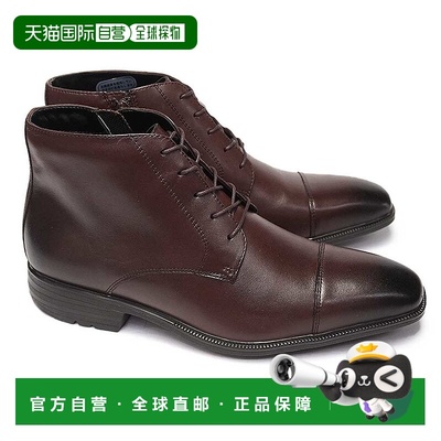 日本直邮Moonstar 防水 Chukka 靴子 真皮 男士 SPH4615SN 商务防