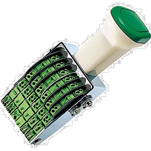 【日本直邮】Kokuyo国誉旋转印章欧文数字宋体2号（6连）IS-2-6