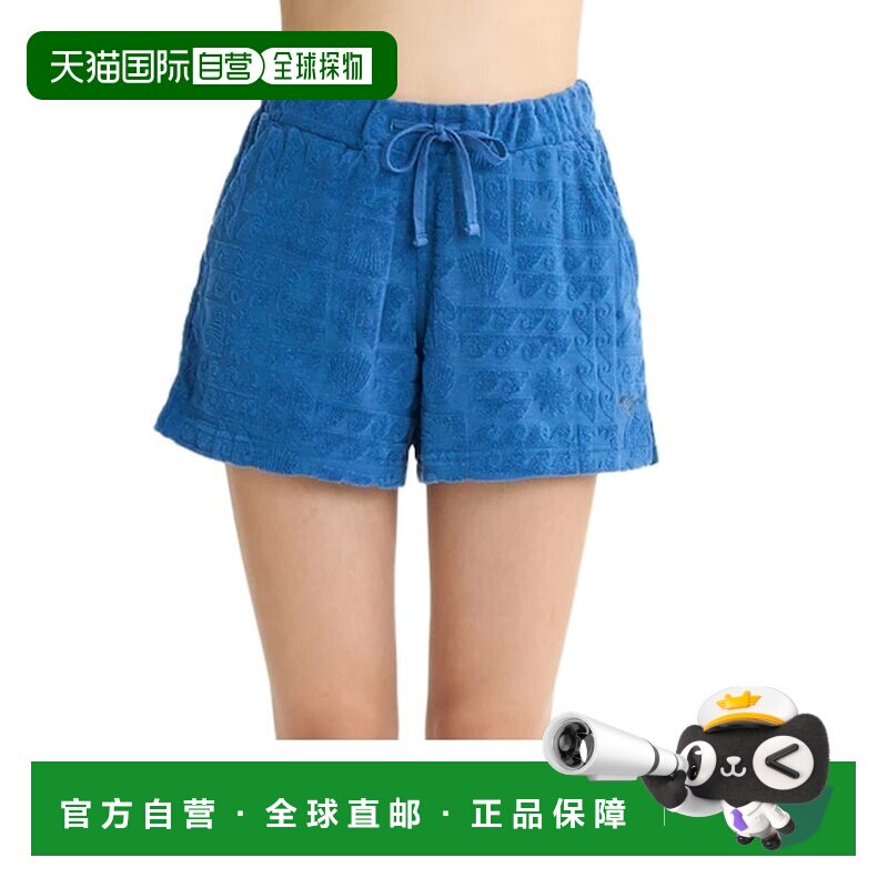日本直邮ROXY 罗克西短款毛圈面料沙滩短裤 25SURPT252035NVY [25
