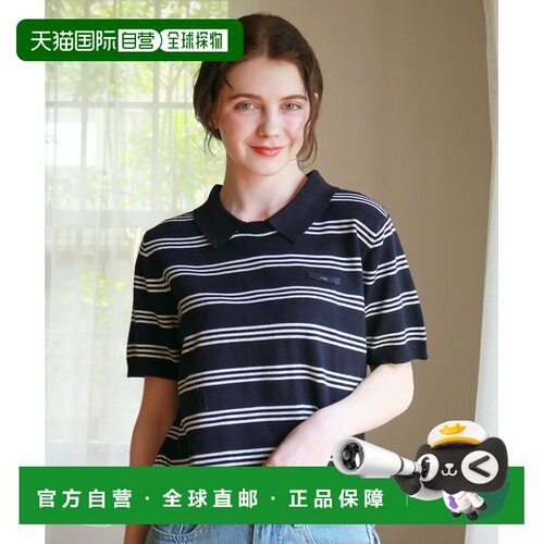 日本直邮mic by Olu. 女士 短袖条纹Polo衫 MI26Y【付后1h可退】