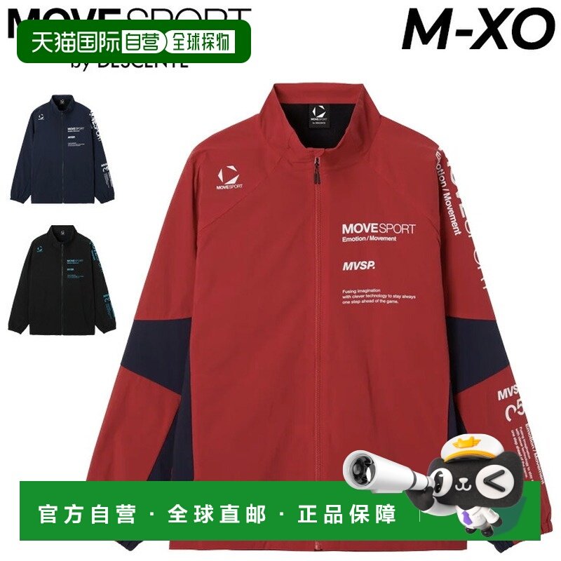 日本直邮DESCENTE 男士 MOVESPORT HEATNAVI 拉绒立领夹克 长袖