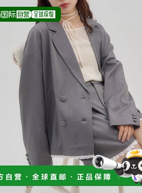 1h可退 日本直邮umm. 女士 修身西装外套 裙摆蕾丝设计 DCU106110