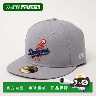 日本直邮NEW ERA COOP WOOL 59FIFTY 帽子 道奇队灰