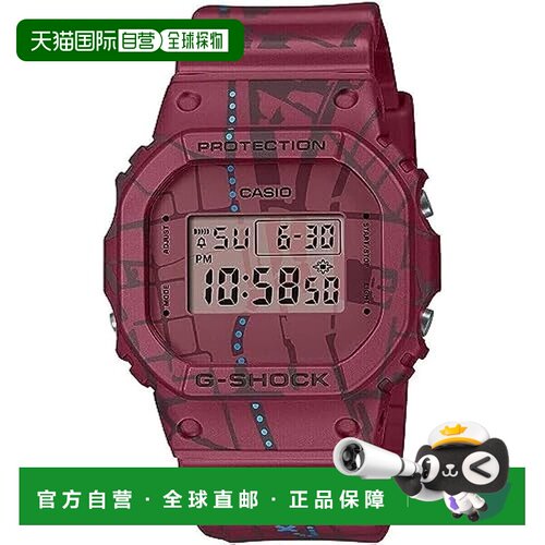 【日本直邮】G Shock卡西欧 手表 男款抗震运动表红色 DW-5600SBY