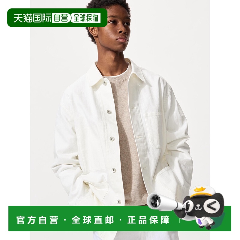 日本直邮UNIQLO男女同款牛仔外套481720-01优衣库