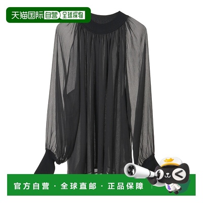 1h可退 日本直邮tiara 女装 杨柳褶皱透感衬衫 宽松显瘦设计 A015