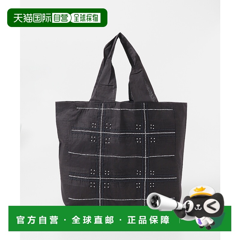 1h可退 日本直邮Khadi&co 女装 BIRD刺绣托特包 手工编织轻量大容