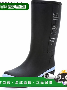 日本直邮Moonstar NI-MO NM WJ034R 女童橡胶靴黑色适合青少年和