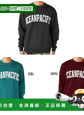 日本直邮Ocean Pacific 男士大提花徽标针织休闲上衣（灰色）（OP