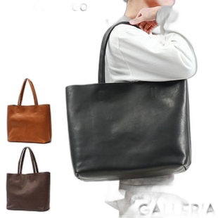 日本直邮 投掷手提包大号休闲栃木皮革品牌通勤上学商务单肩包 B4