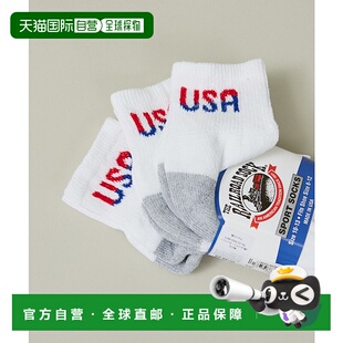 1h可退 日本直邮RAILROAD SOCK 男女同款 TEAM USA四分袜 3双装 0