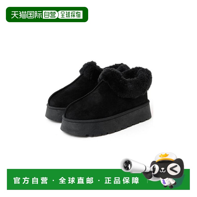 日本直邮日潮 GRL 厚底羊皮毛一体短靴 zr1092 韩系早秋穿搭