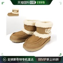 日本直邮 UGG 迷你 UGG 绒毛剪羊毛靴子迷你短靴鞋麂皮女式 11454