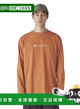 日本直邮snow peak-雪峰（男士）长T恤软棉徽标长袖T恤SW-24SU201