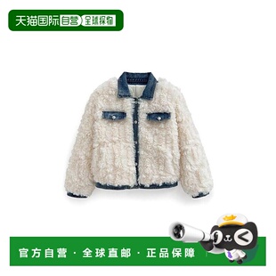 日本直邮日潮 GRL 毛皮拼接牛仔夹克 gc284上衣长袖外套