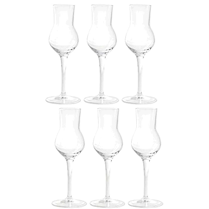 【日本直邮】ADERIA 水晶杯 Grappa 80 C425 一套6个 J-6466