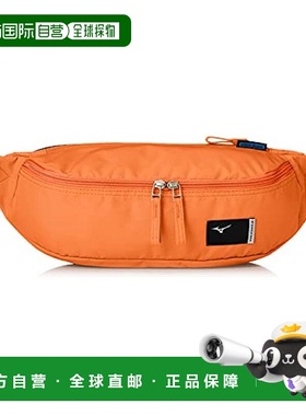 【日本直邮】Mizuno美津浓 COLORE 抗菌旅游腰包 橘色跑步斜挎包