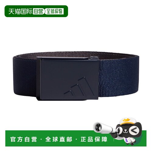 日本直邮adidas 男士高尔夫可反转织带腰带 [KOV74-IY4418] 海军/