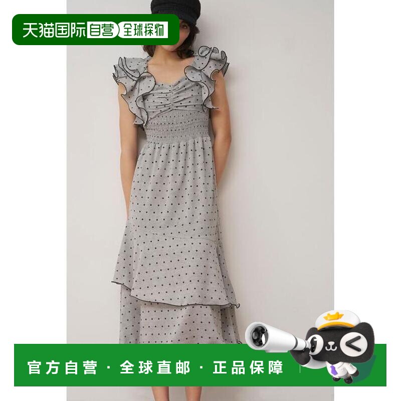 1h可退 日本直邮SNIDEL 荷叶边袖 多样印花 连衣裙 日系甜美穿搭