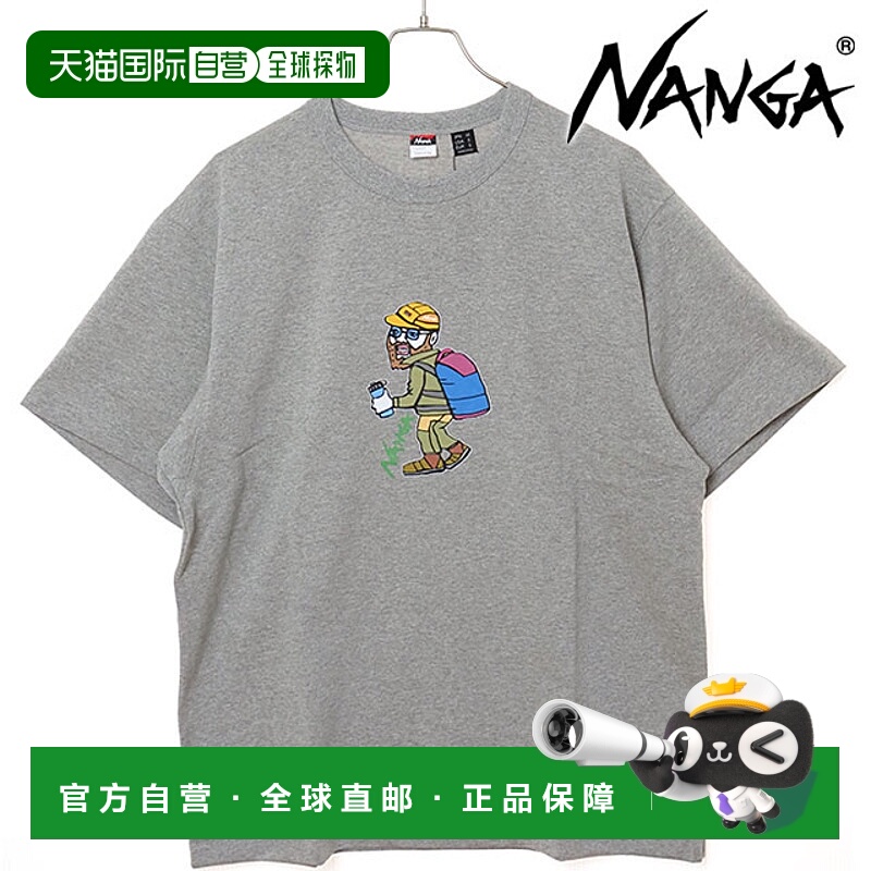 日本直邮NANGA 户外印花环保混纺T恤 [N2500-1M024Z SS25] 环保混