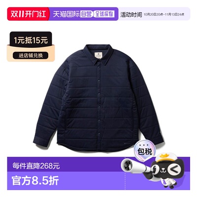 日本直邮Snowpeak Flexible Insulated Shirt 户外衬衫 黑色夹克