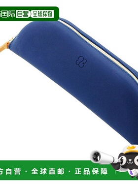 【日本直邮】Lihit Lab 文具盒 笔袋 L Bloomin 海军蓝　A7731-11