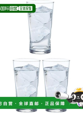 【日本直邮】东洋佐佐木 玻璃杯 460ml 3件套 日本制造 T-22101HS