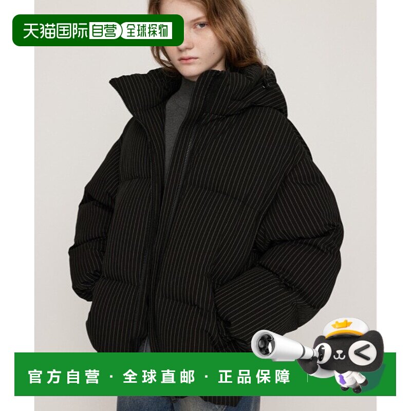 1h可退 日本直邮SLY 女装 2WAY条纹中棉外套 可拆卸连帽  030IAR3