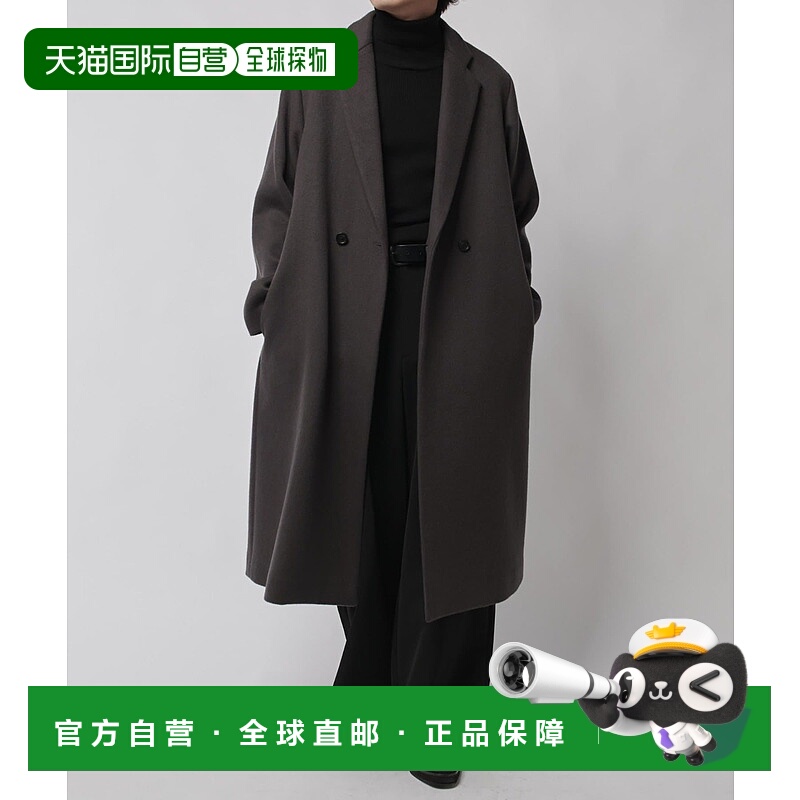 1h可退 日本直邮Lui's 男装 宽肩合身 长款双排扣 Chester大衣 仿
