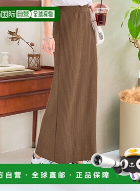 日本直邮KOBE LETTUCE 可自行裁剪的后开衩罗纹紧身裙 [M3923] 裙