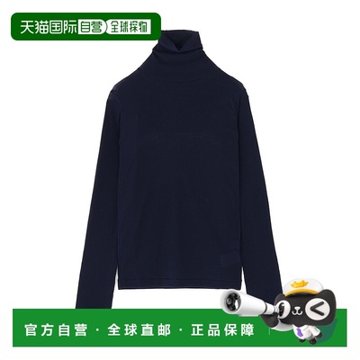 1h可退 日本直邮HUMAN WOMAN 女装 全棉 螺纹高领针织衫 简约修身